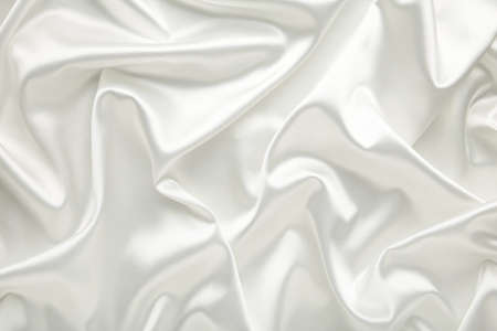 White satin fabric as a background with copy spaceの写真素材