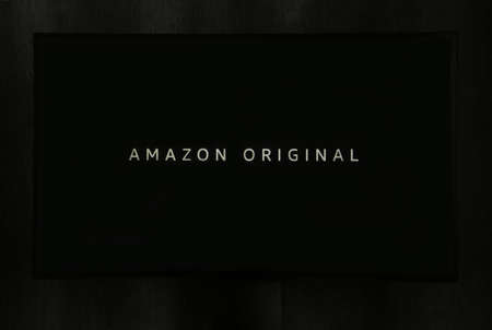 Nikolaev, Ukraine - November 20, 2021. In this photo illustration the new Amazon original screen on...