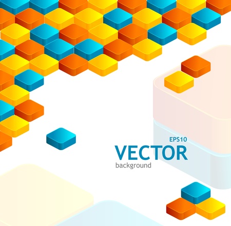 Abstrast cube background for textのイラスト素材