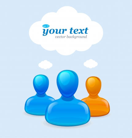 Communication and social media conceptのイラスト素材