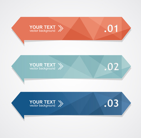 Vector colorful text box, trendy colorsのイラスト素材