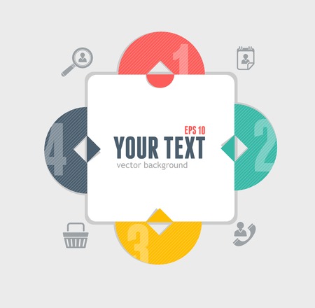 Modern glossy infographics options arrow bannerのイラスト素材