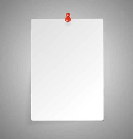 Vector sheet of paper isolated on gray templateのイラスト素材