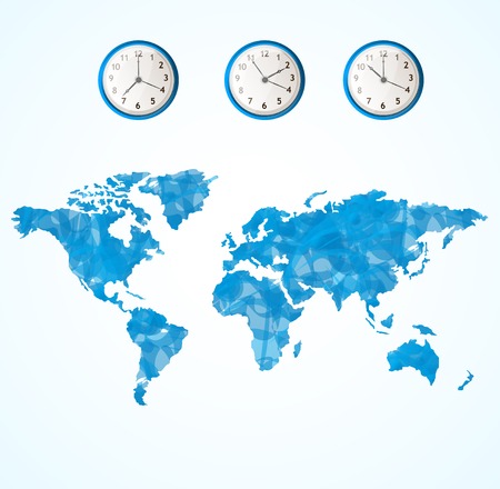 Vector world map conceptのイラスト素材