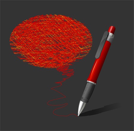 Vector pen text boxのイラスト素材