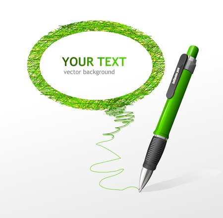 Vector pen text boxのイラスト素材