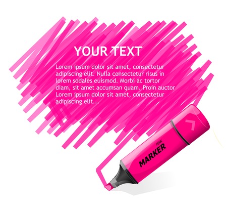 Vector marker text boxのイラスト素材