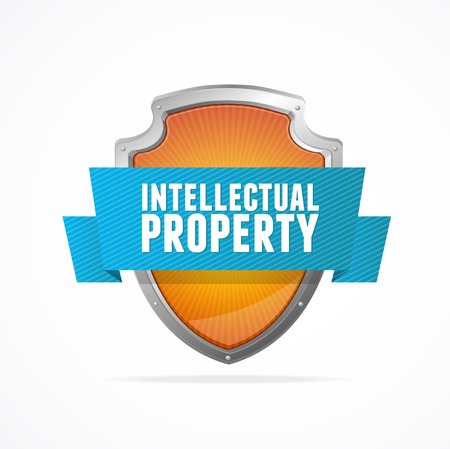 Protect shield on white backgroundのイラスト素材