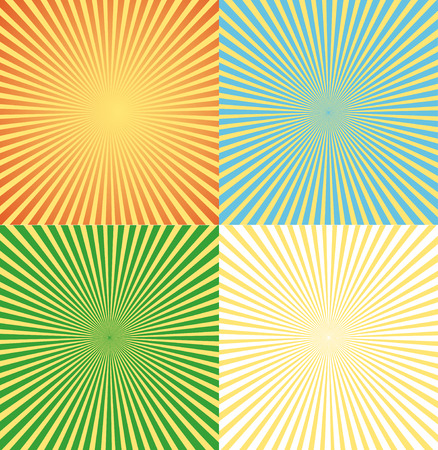 Vector Illustration vintage comics background set ray light. Can be used for advertisingのイラスト素材
