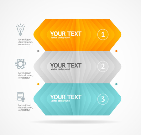 Option banner infographic concept can be used for business report or plan. Vector illustrationのイラスト素材
