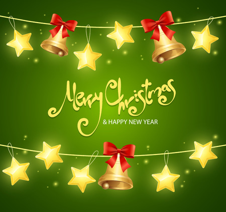 Xmass Card Background with Text. Vector illustrationのイラスト素材