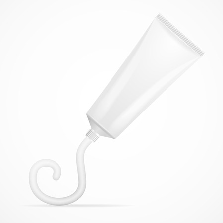 Tube Mock-Up For Cream. Place for Your Design. Vector illustrationのイラスト素材