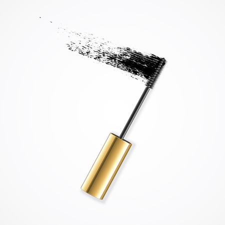 Realistic Mascara Brush Strokes. Vectorのイラスト素材