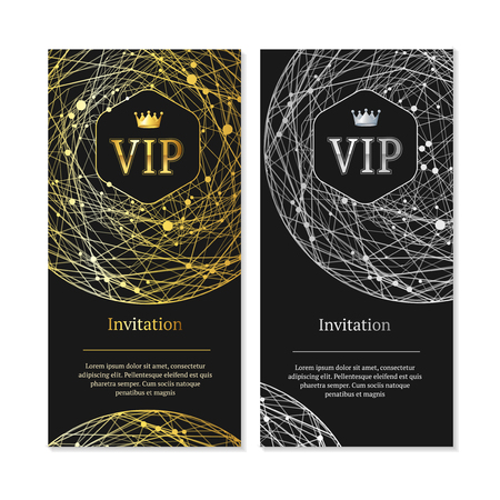Vip Invitation and Card Set.のイラスト素材