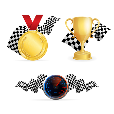 Racing Color Icon Set.のイラスト素材
