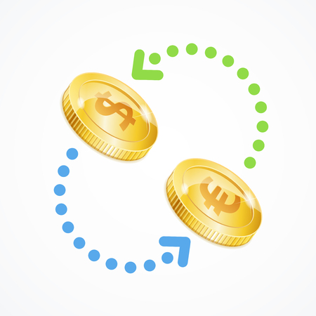 Money Currency Exchange Concept. Vectorのイラスト素材