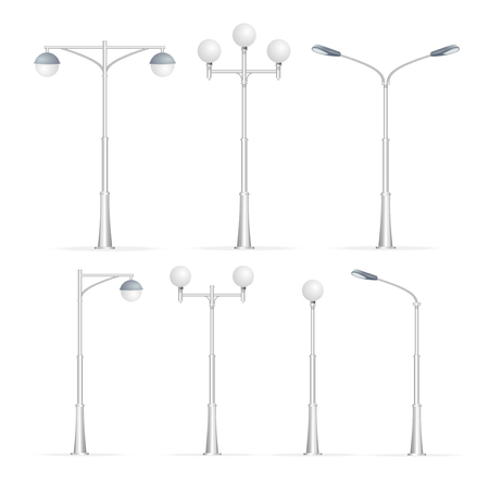 Lanterns Street Set. Vectorのイラスト素材