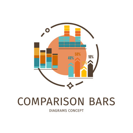 Diagrams Thin Line Icon Concept. Vectorのイラスト素材