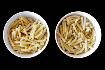 Ready pasta in a plate without cheeseの写真素材