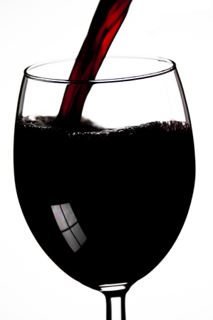 Glass of red wineの写真素材
