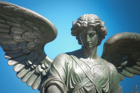 Angel of the waters in central parkの写真素材
