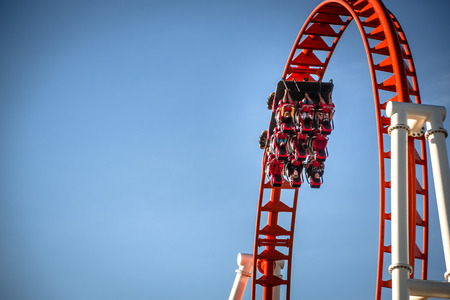 Red rollercoasterのeditorial素材