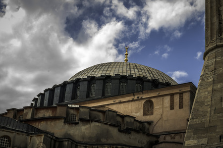 Aya Sofia on a cloudy dayのeditorial素材