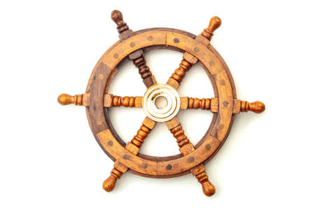 Navigation, nostalgia for bygone age of discovery and leadership conceptual idea with vintage ship...