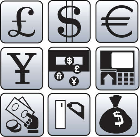 Currency and finance symbolのイラスト素材
