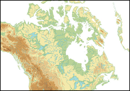 Relief Of Canada.のイラスト素材