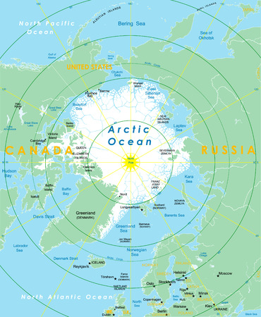 North pole.のイラスト素材