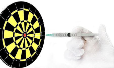 Vaccine the world for H1N1 flu.の写真素材