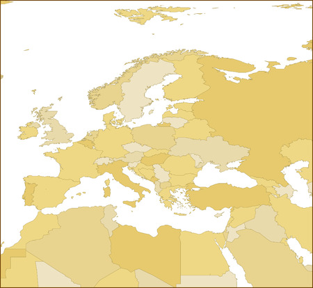 Europe map.のイラスト素材