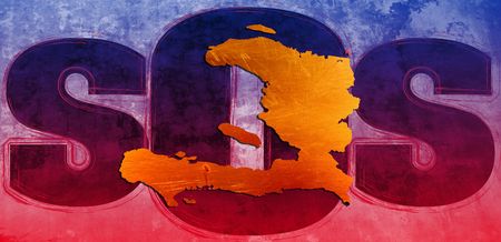 SOS Haiti.の写真素材