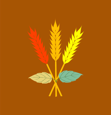 Autumn barley.のイラスト素材