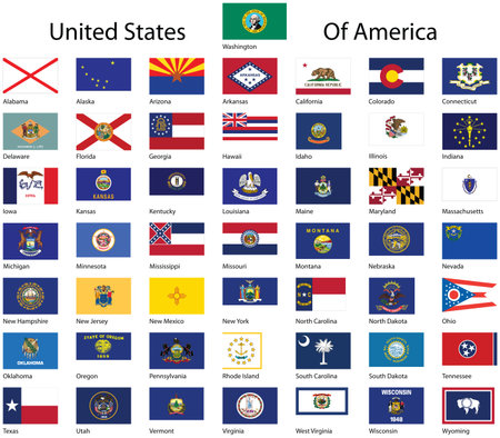 United States of America collection.のイラスト素材