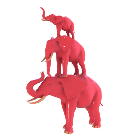 Pink Elephant.の写真素材