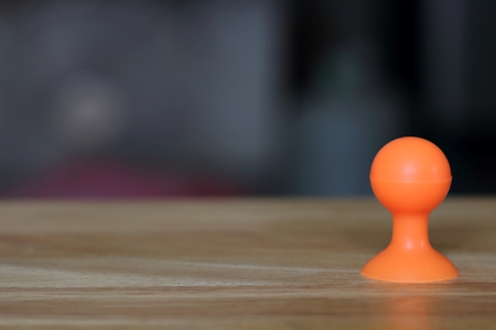 Select focus, rubber suction cup stand on floor woodの写真素材