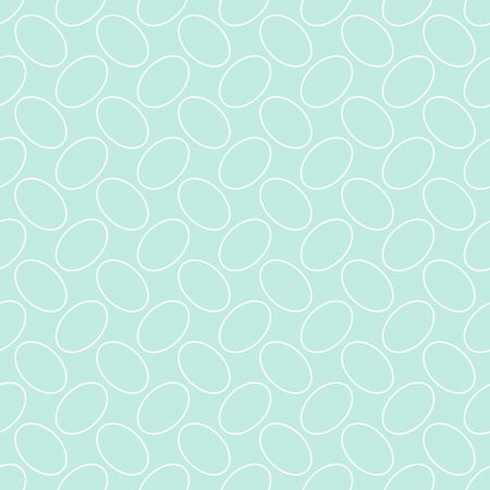 Seamless geometric pattern outline of eggs on light green background stripes abstract template vector illustrationのイラスト素材