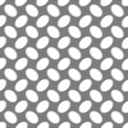 Seamless geometric pattern perforated metal grill on gray background stripes abstract template vector illustrationのイラスト素材