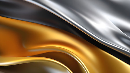 Close-up texture of natural beige fabric or cloth in gold silver. Fabric texture of natural cotton or linen textile material. canvas background. Generative AI illustrationの素材