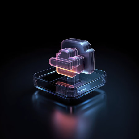 Cloud storage for downloading. digital service or application with data transmission. Network computing technologies. Futuristic Server. Digital space. Data storage, Generative AI illustrationの素材