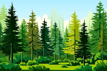 llustration images, Ecosystem restoration, environment day concept tree background. Ecology project concept, Generative AI illustrationの素材