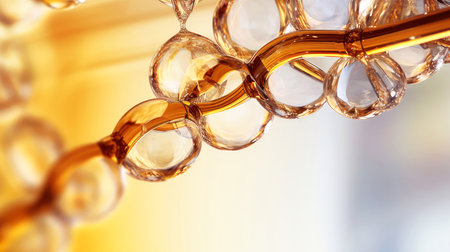 Medical studies of molecular structures. Science in the service of human. Technologies of the future in our life. molecule of medicine model, Generative AI illustrationの素材