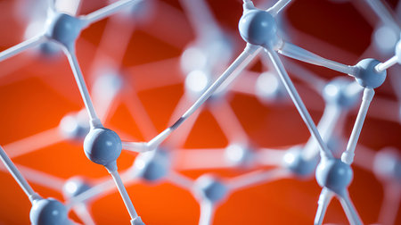 Medical studies of molecular structures. Science in the service of human. Technologies of the future in our life. molecule of medicine model, Generative AI illustrationの素材