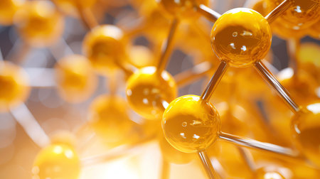 Medical studies of molecular structures. Science in the service of human. Technologies of the future in our life. molecule of medicine model, Generative AI illustrationの素材