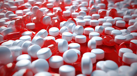 Vitamin capsules. Cod liver oil omega 3 gel capsules. Vitamins, dietary supplements, drugs, Pharmacy, medicine and health concept. capsule pharmacy pill drug concept, Generative AI illustrationの素材