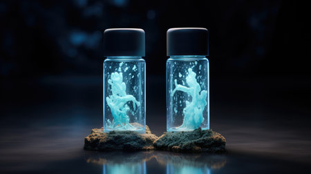 Vitamin capsules. Cod liver oil omega 3 gel capsules. Vitamins, dietary supplements, drugs, Pharmacy, medicine and health concept. capsule pharmacy pill drug concept, Generative AI illustrationの素材