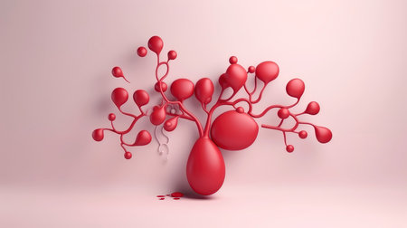 3D illustration of the human organ systems, Human internal organs. Anatomy. Nervous, circulatory, digestive, excretory, urinary,and bone systems. Medical education concept, Generative AI illustrationの素材