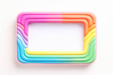 Mockup photo frames, Empty abstract shape framing for your design. template for picture, painting, poster, lettering or photo gallery, Generative AI illustrationの素材